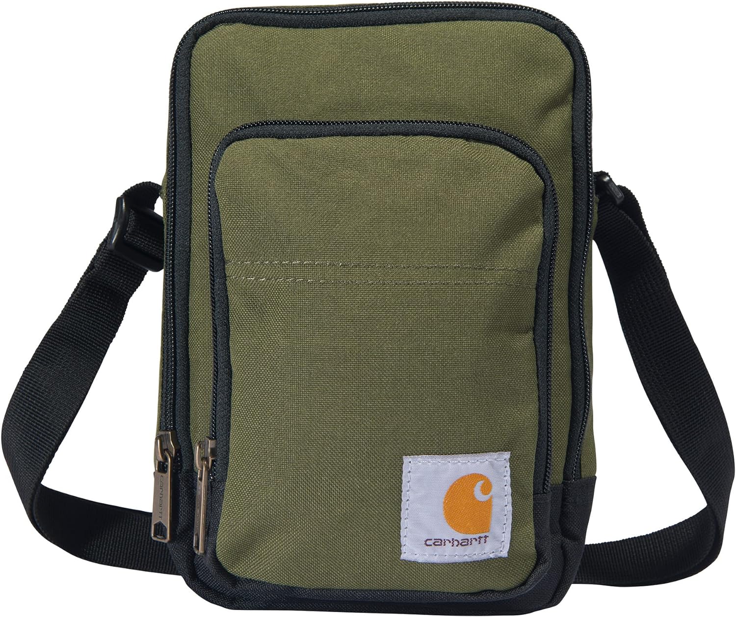 230527210454000_1 Carhartt Zip, Durable, Adjustable Crossbody Bag with Zipper Closure, Brown, One Size - Image 1